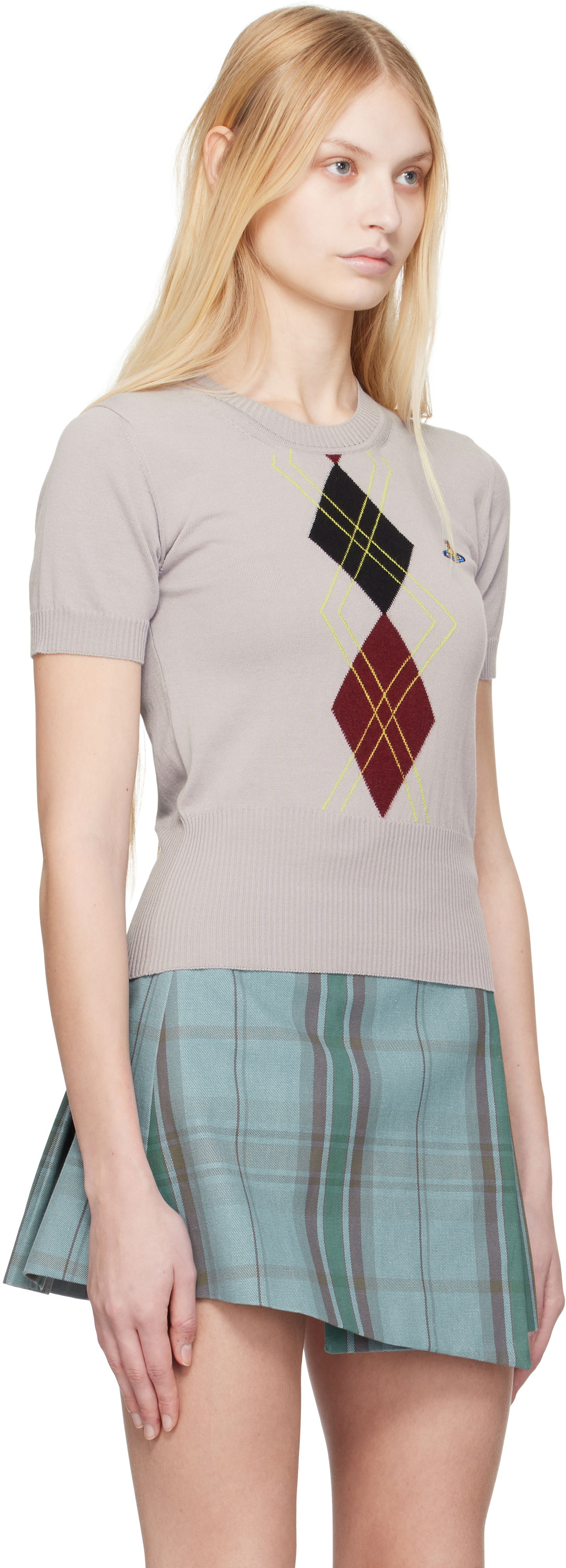 Vivienne Westwood Argyle Knitted Top