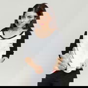 Ladies 3/4 Contrast Raglan Tee