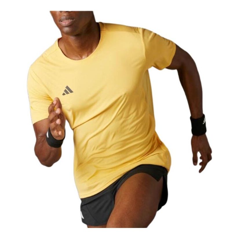 Tričko adidas Performance Adizero Essentials Running T-Shirt Žltá | IR7126