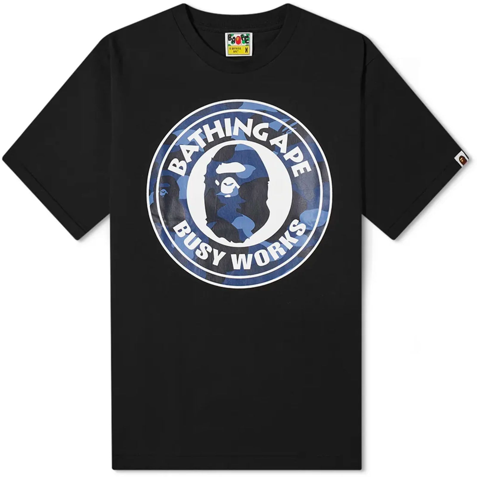 Colour Camo Busy Works T-Shirt Black/Navy