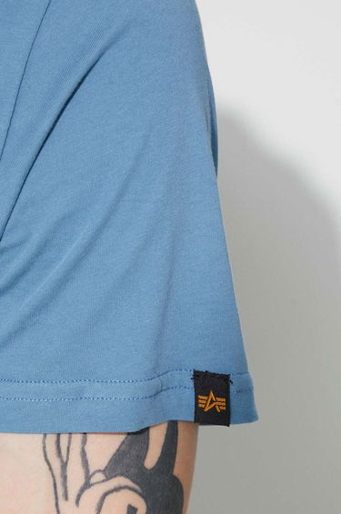 Tričko Alpha Industries Alpha Industries Basic Small Logo T-Shirt Modrá | 188505.538, 5