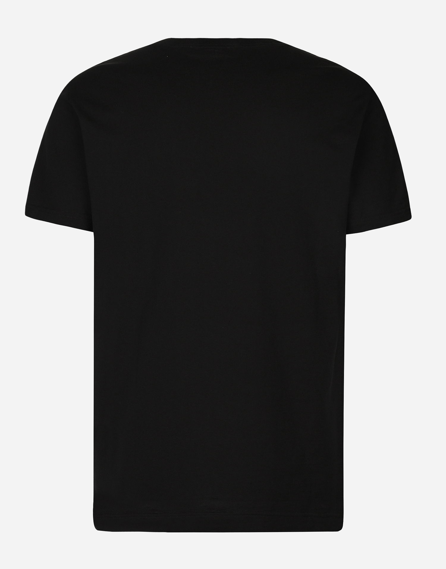 Tričko Dolce & Gabbana Short-sleeved Cotton T-shirt With Dg Print Čierna | G8RN8TG7M8UN0000, 1
