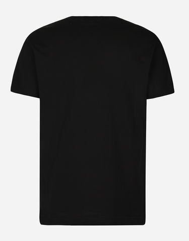 Tričko Dolce & Gabbana Short-sleeved Cotton T-shirt With Dg Print Čierna | G8RN8TG7M8UN0000, 1