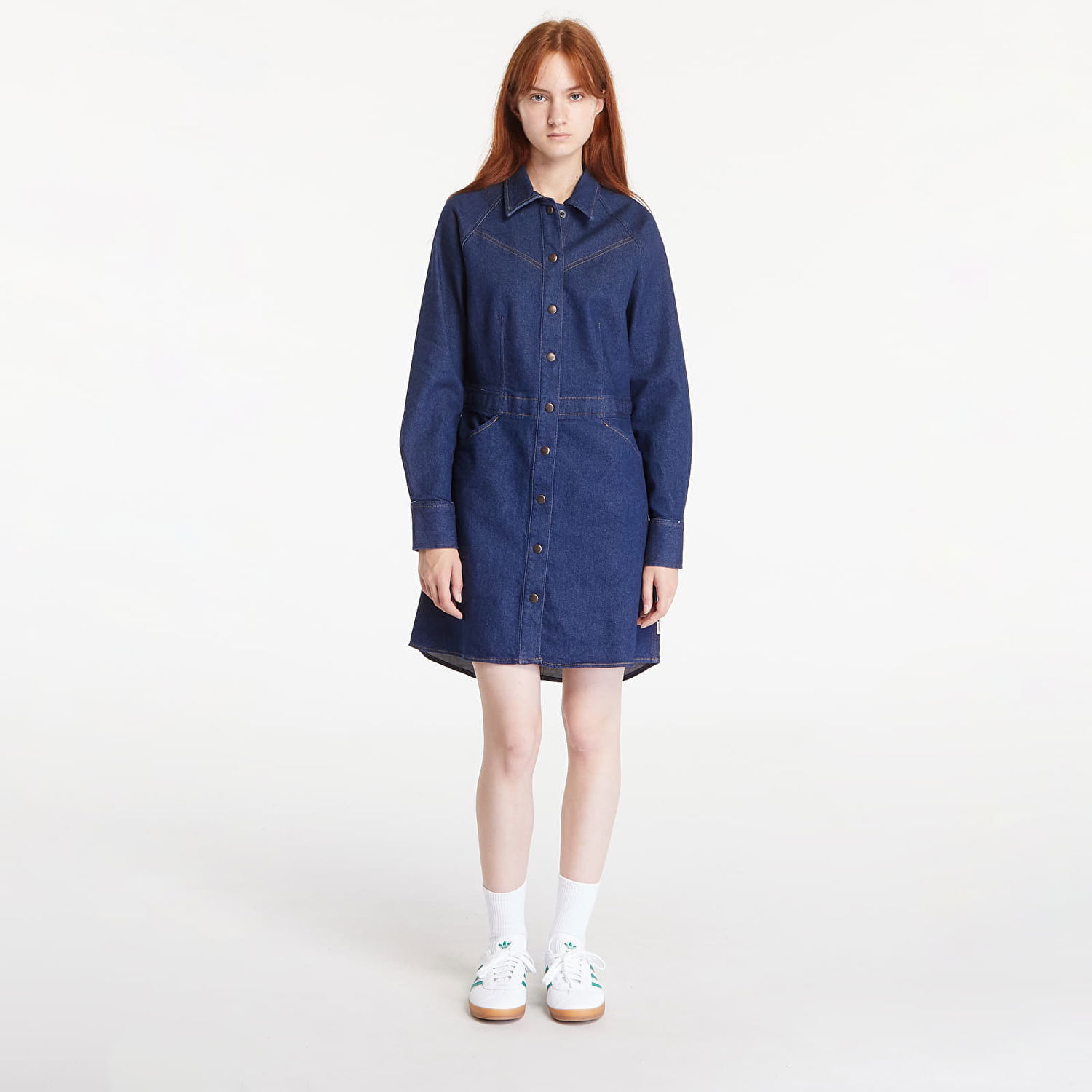 Šaty Wrangler Slim Fit Dress Blue Bella Modrá | 112356504, 0