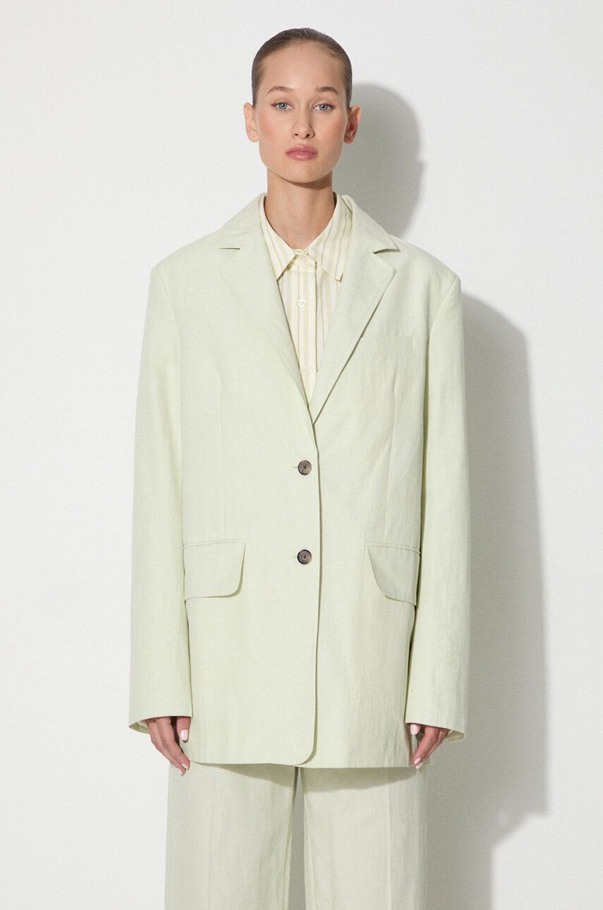 Kabáty WOOD WOOD Blazer Oversize Zelené | 12211201.5291, 0