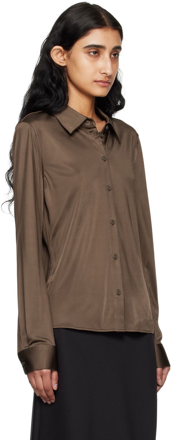 Košeľa Helmut Lang Slim Fit Shirt Hnedá | O02HW515, 1
