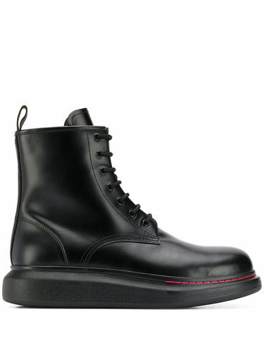 Tenisky a topánky Alexander McQueen Alexander McQueen Leather Ankle Boots Čierna | 586191WHX511000, 0