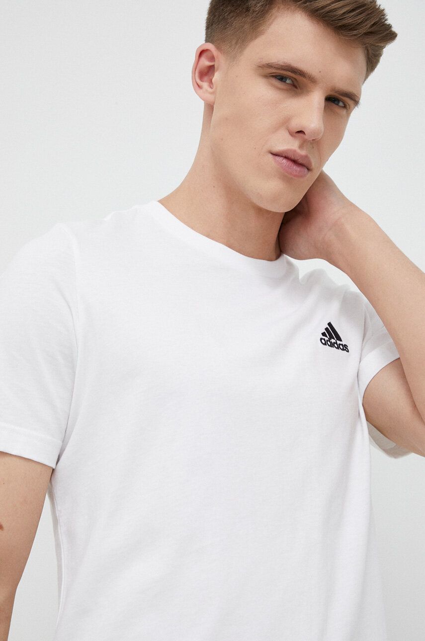 Tričko adidas Originals Essentials Single Jersey Embroidered Small Logo Biela | IC9286, 0