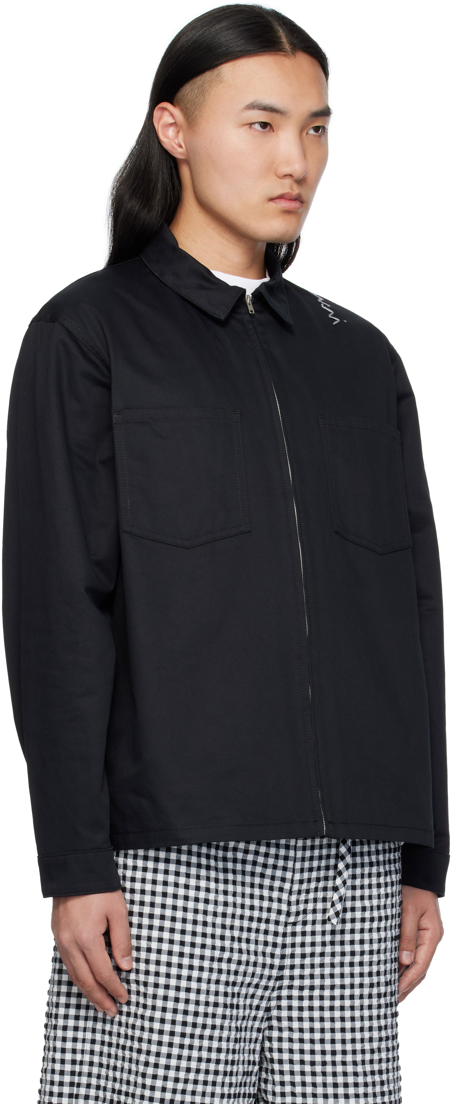 Košeľa Marni Marni Organic Cotton Zip-Up Shirt Čierna | CUMU0297S0 UTC311, 1