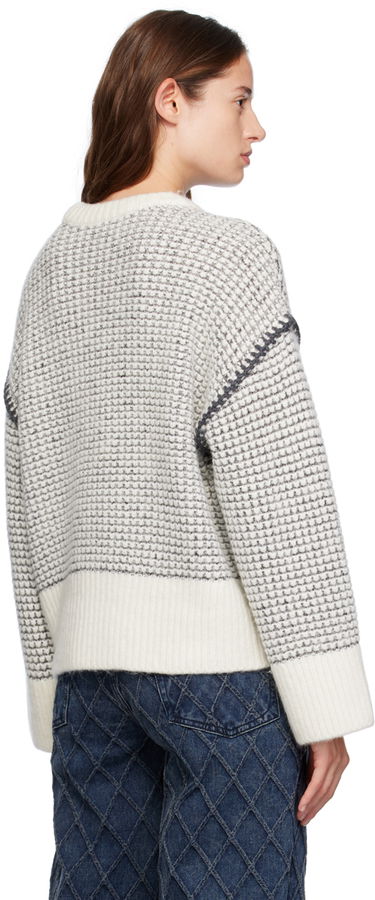 Sveter rag & bone Katie Waffle Knit Sweater Biela | WAS24F050SA50, 2