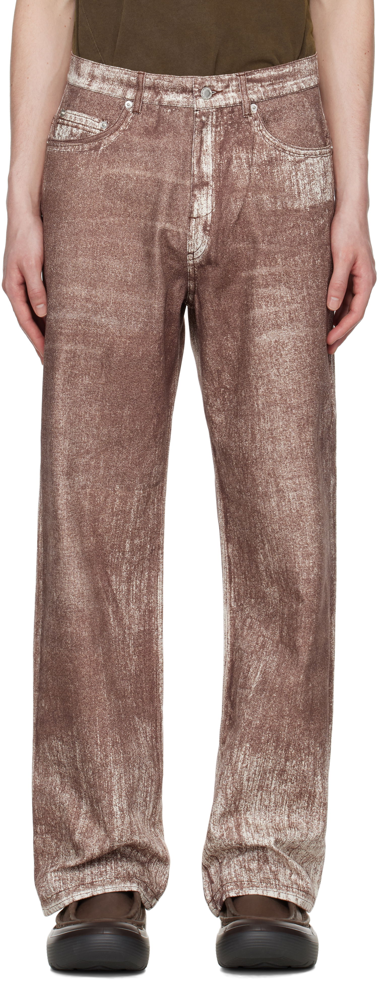 Džínsy Camper Camperlab Paint Print Jeans Hnedá | AU00022-003, 0