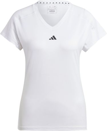 Tričko adidas Performance AEROREADY Train Essentials Minimal Branding V-Neck Tee Biela | HR7878, 1