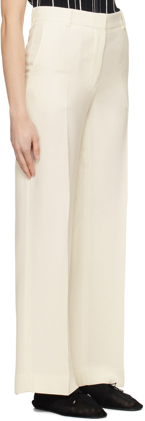 Nohavice TOTEME TOTEME Relaxed-Fit Trousers Biela | 242-WRB1629-FB0106, 1