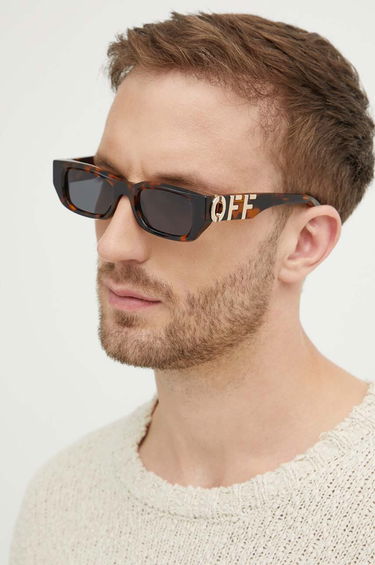 Slnečné okuliare Off-White Off-White Logo Sunglasses Hnedá | OERI124.496007, 1