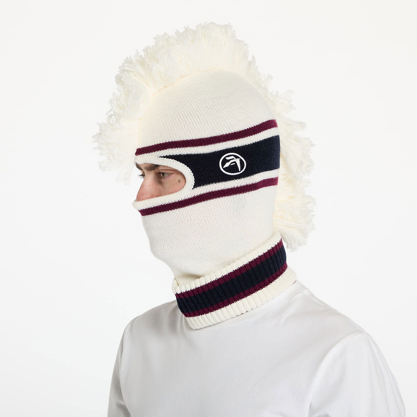 Fringe Knit Balaclava Tofu/ Tofu Universal