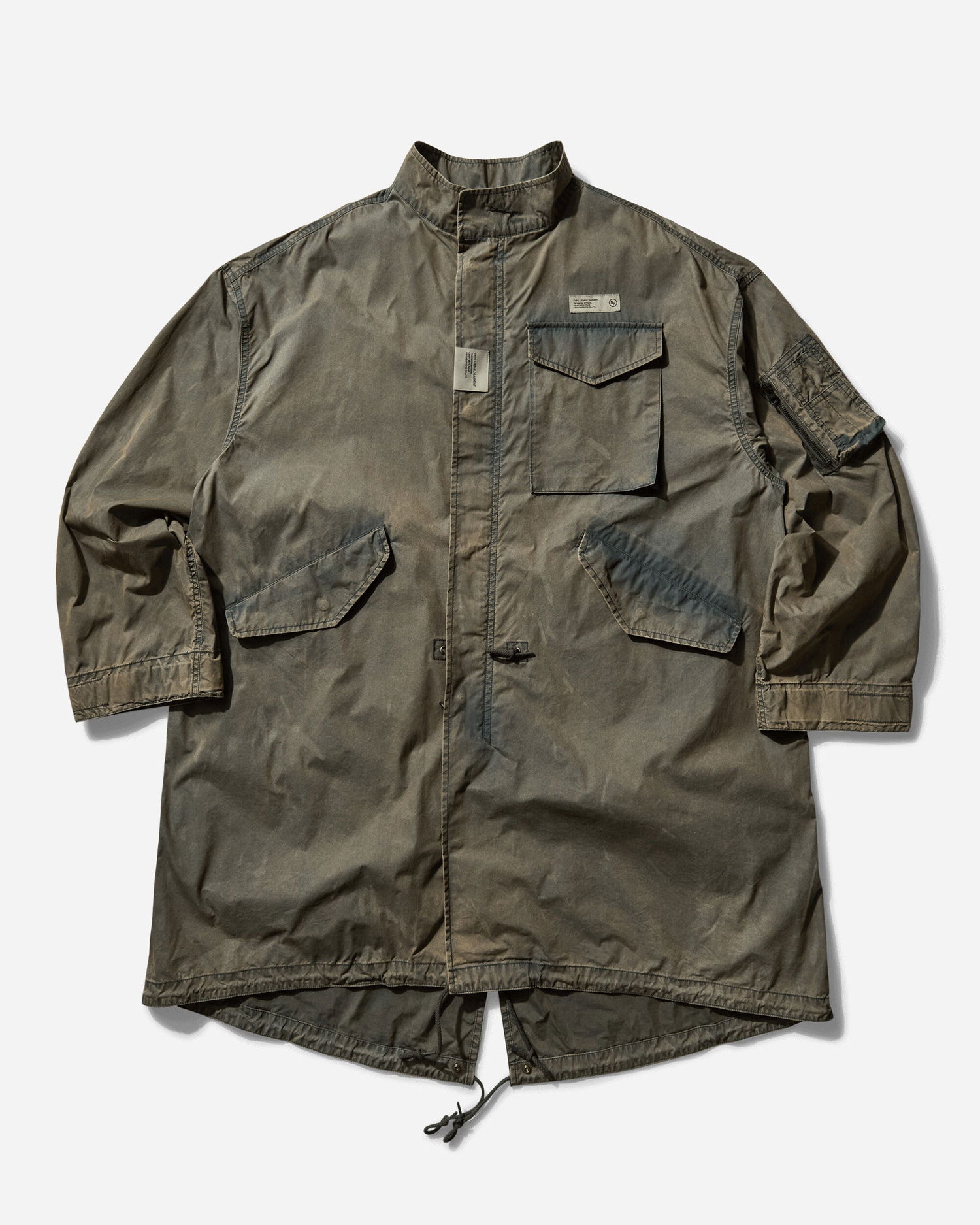 Parka Neighborhood Faded Field Coat Zelené | 251SZNH-JKM05 OD, 0