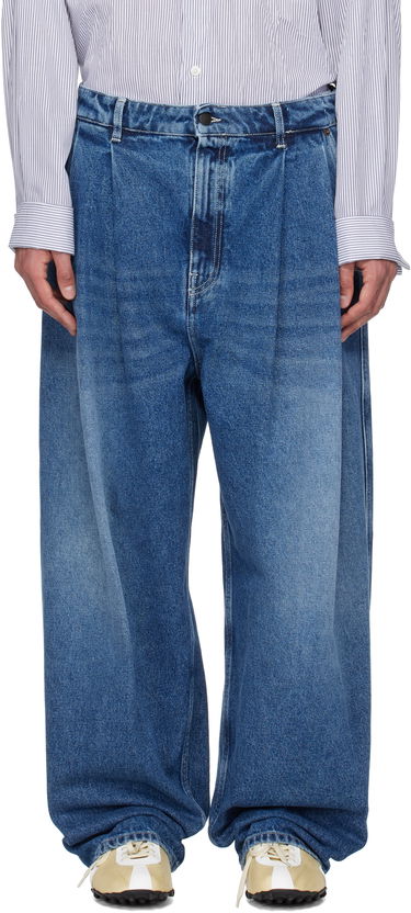 Džínsy HED MAYNER Hed Mayner Pleated Jeans Modrá | HMMA67021A-HA191, 0