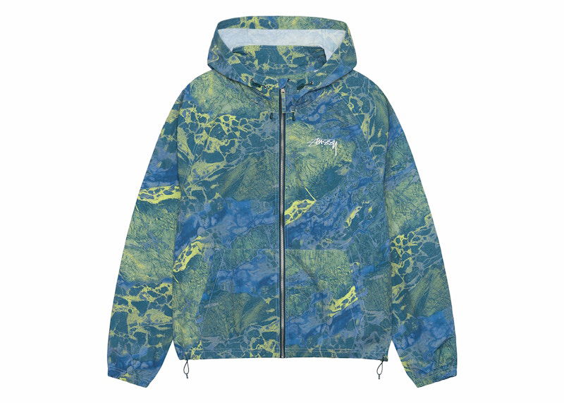 Vetrovka Stüssy Stussy Realtree Wav3 Beach Shell Jacket Modrá | 115770, 0