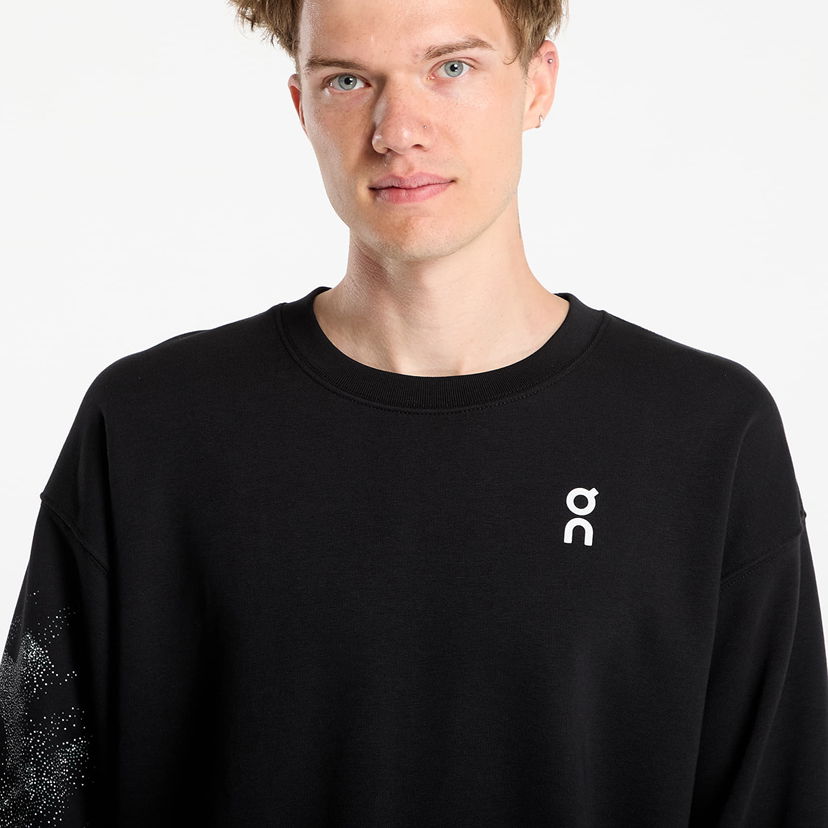 Mikina On Running Club Crew Graphic Sweatshirt Čierna | 1MF30540192
