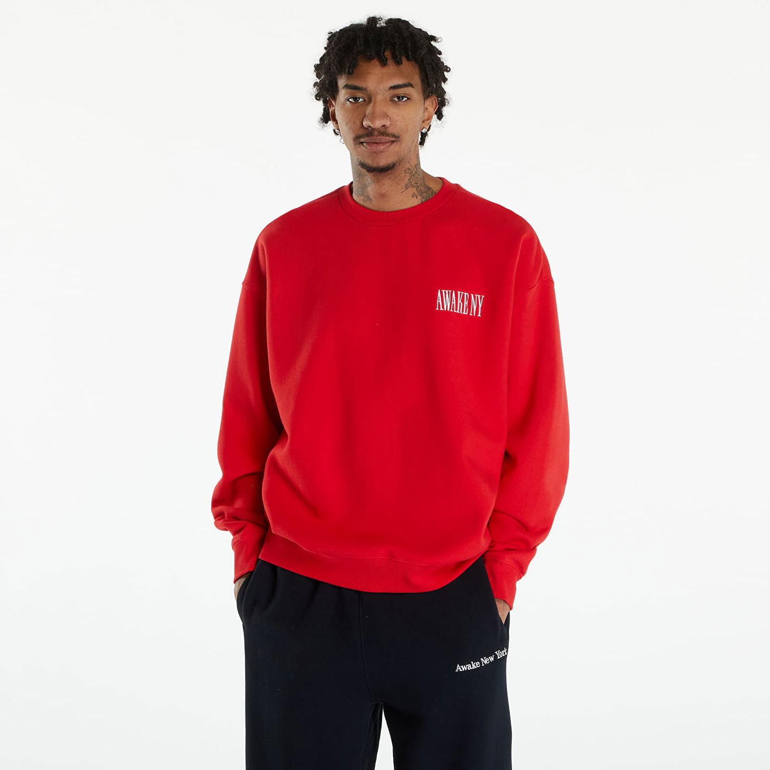 Mikina Awake NY Awake Crewneck Red Červená | AWK-SP24-CN002-RED, 0