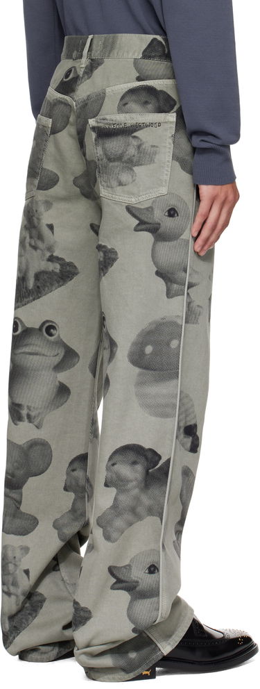 Džínsy Vivienne Westwood Vivienne Westwood Figurine Raymond Printed Jeans Zelené | 2802003D-W014K-, 2