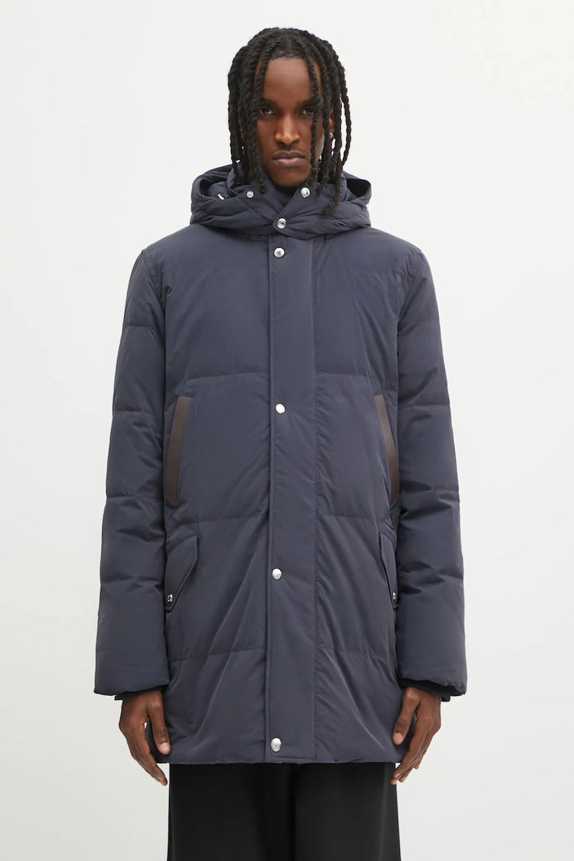 Prešívaná bunda Paul Smith Paul Smith Hooded Winter Padded Jacket Navy | M1R.652Z.T02806