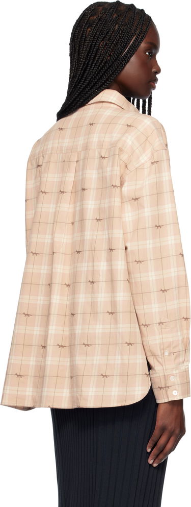 Košeľa MAISON KITSUNÉ Maison Kitsuné Light Fox Print Overshirt Béžová | OW00431WW0118, 2