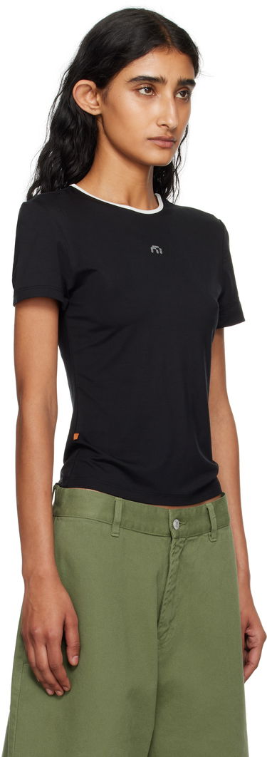 Tričko Miaou Rhinestone Mini T-shirt Čierna | 7026LTJBLK, 1