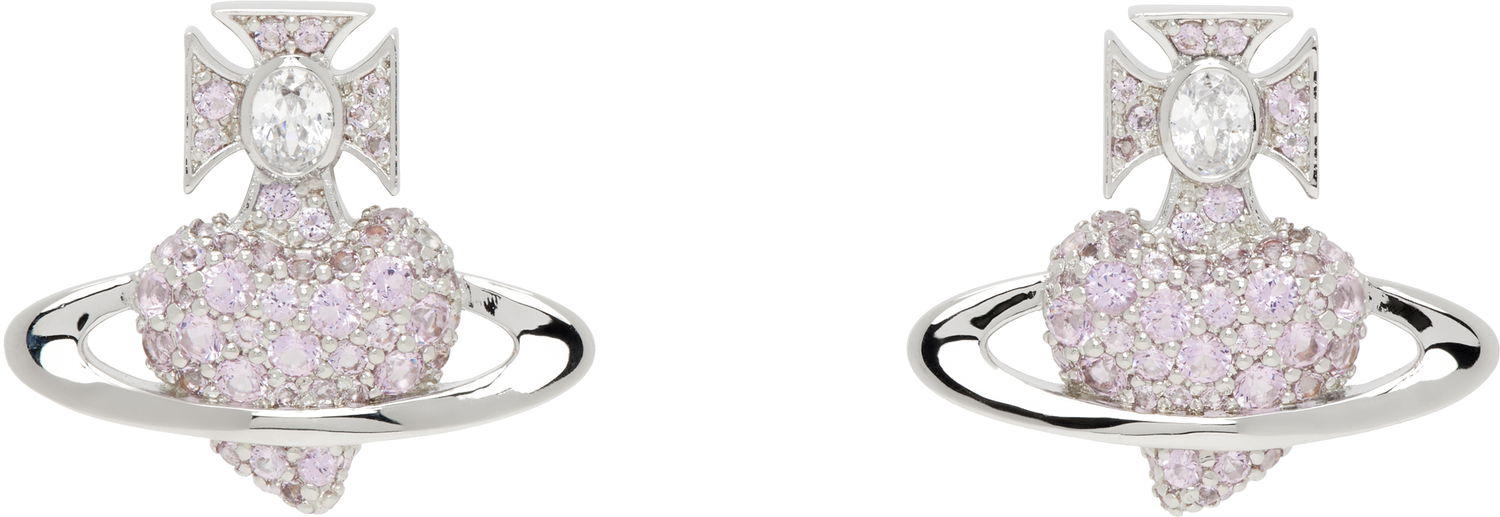 Náušnice Vivienne Westwood Vivienne Westwood Agnatha Orb Crystal Earrings Ružová | 6201036H-02P621-, 0