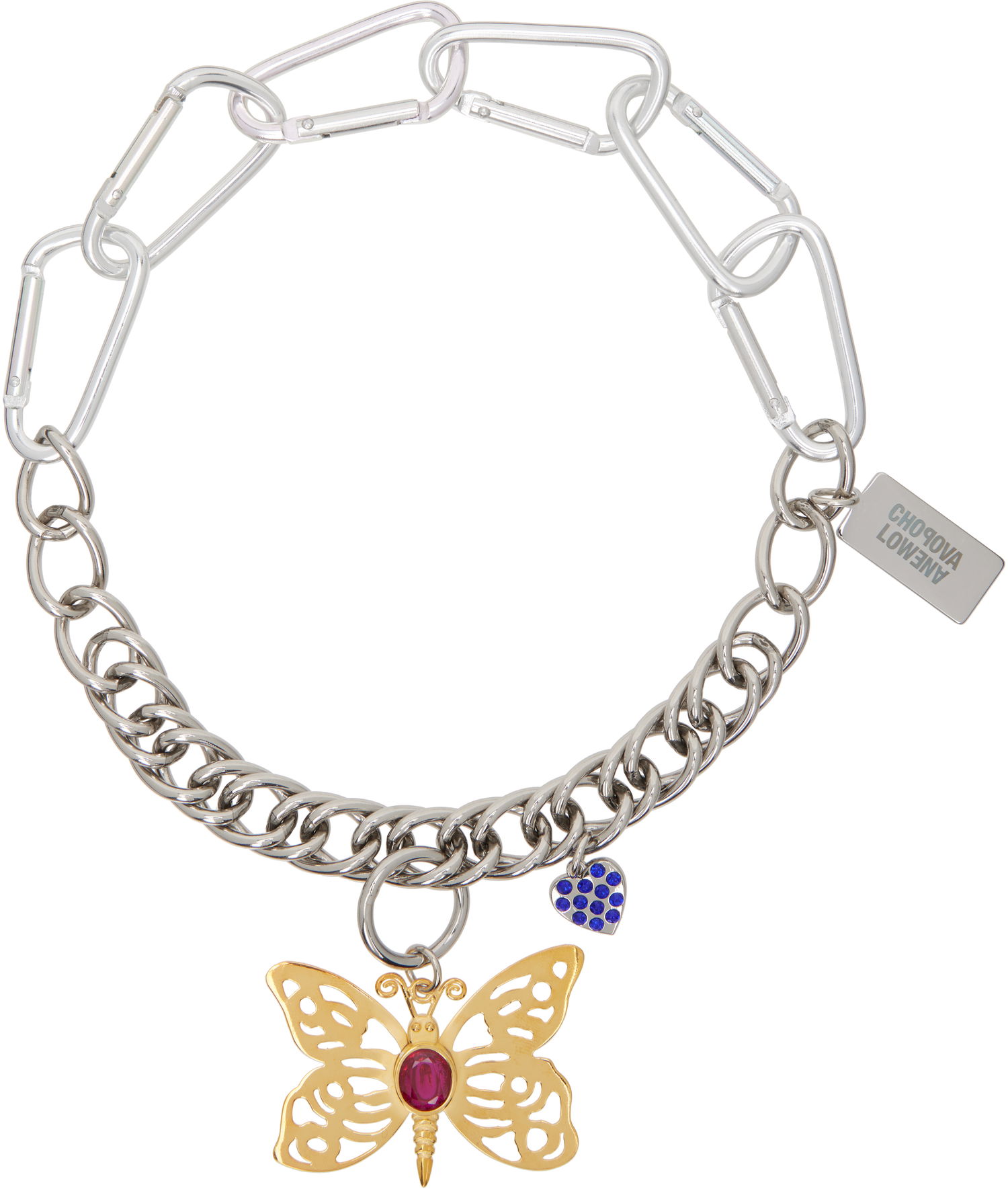 Náhrdelník Chopova Lowena Chopova Lowena Butter Heart Carabiner Necklace Rôznofarebný | 6554, 0