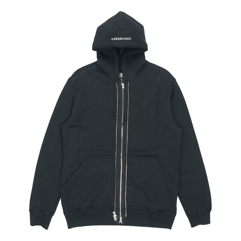 Mikina Converse Full-Zip Hoodie Čierna | 10019463-A01