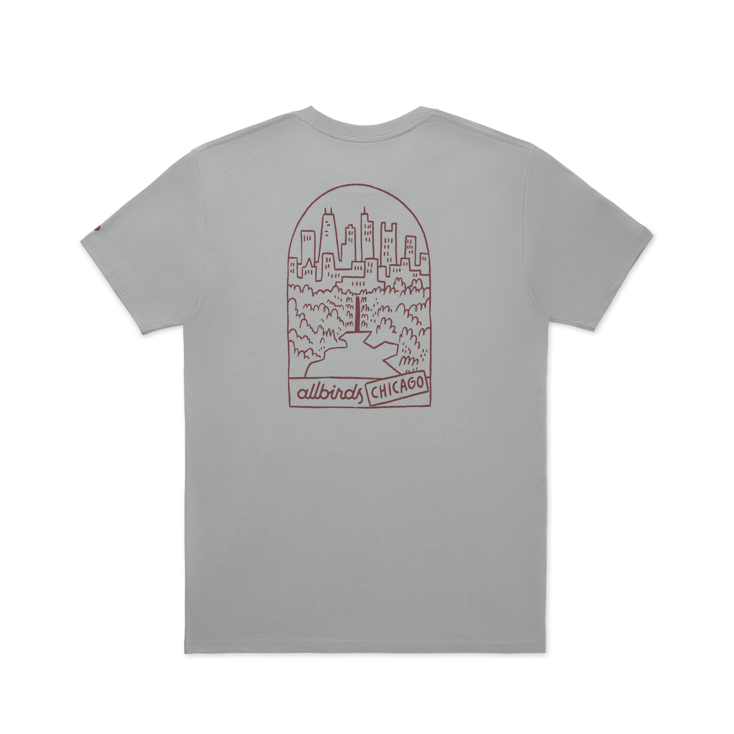 Tričko Allbirds T-Shirt Organic Cotton Graphic Šedá | A11526M, 1
