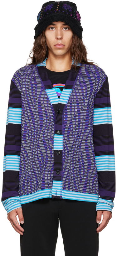 Sveter Anna Sui Anna Sui Stripe Cardigan Fialová | M622G31, 0