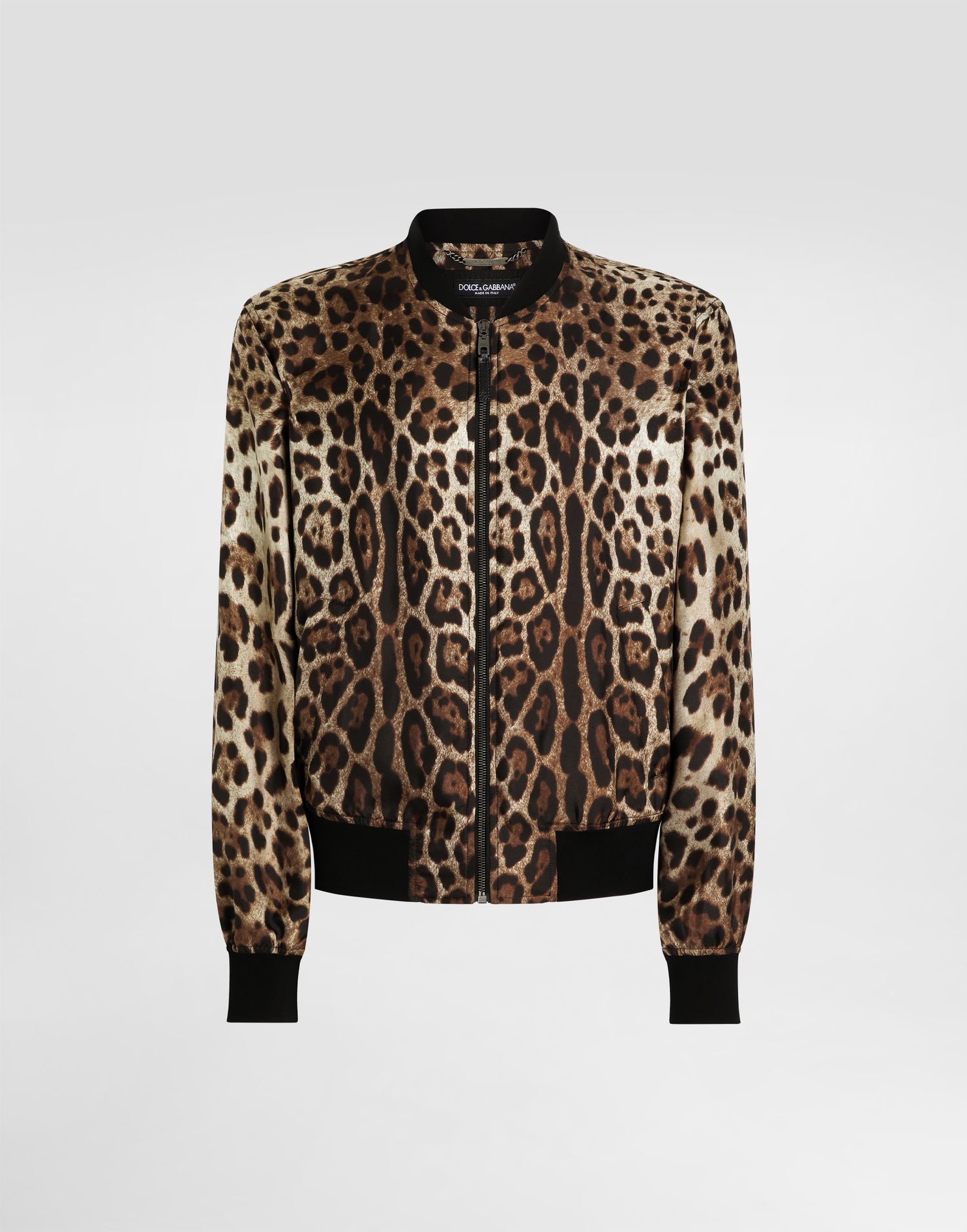 Bomber bunda Dolce & Gabbana Dolce & Gabbana Animal Print Technical Fabric Bomber Jacket Rôznofarebný | G9BLMTIS1B7HY13M, 0