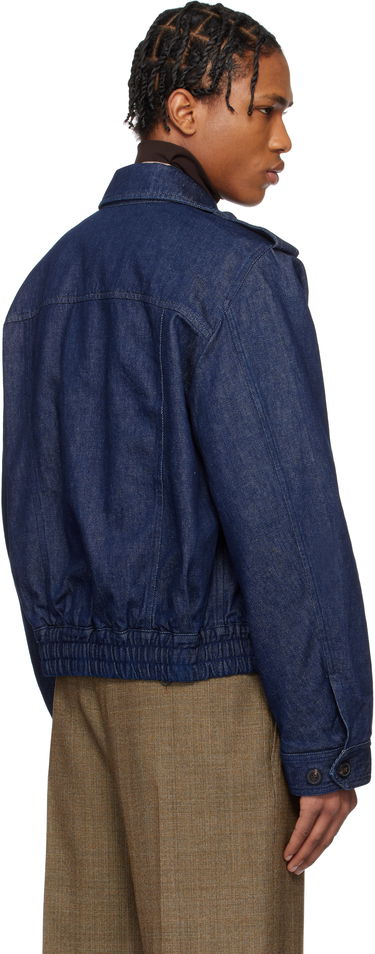 Bomber bunda Dries Van Noten Dries Van Noten Cropped Denim Jacket Modrá | 251-020533-1562, 2