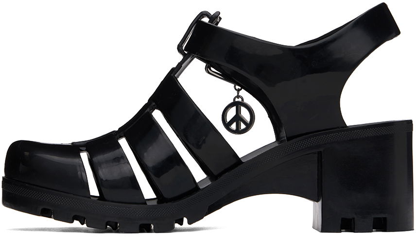 Moschino Jeans Jelly Heeled Sandals