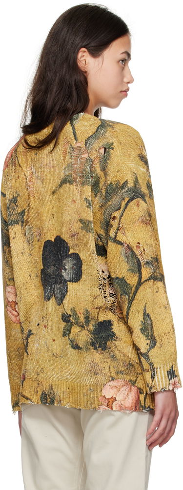 Sveter R13 R13 Printed Boyfriend Cardigan Žltá | R13WY237-Y221A, 2