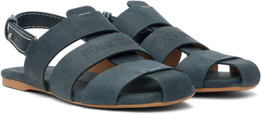 Tenisky a topánky JW Anderson JW Anderson Suede Fisherman Sandals Modrá | SN0091-LA0359, 3