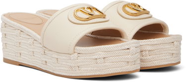 Starostlivosť o obuv Valentino Valentino Garavani VLogo Signature Espadrille Wedge Sandals Béžová | 6W0S0LY8DTW, 3