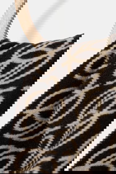 Šál Drôle de Monsieur Drôle de Monsieur L'Echarpe Monogramme Patterned Scarf Hnedá | I.SF118.WO046, 1
