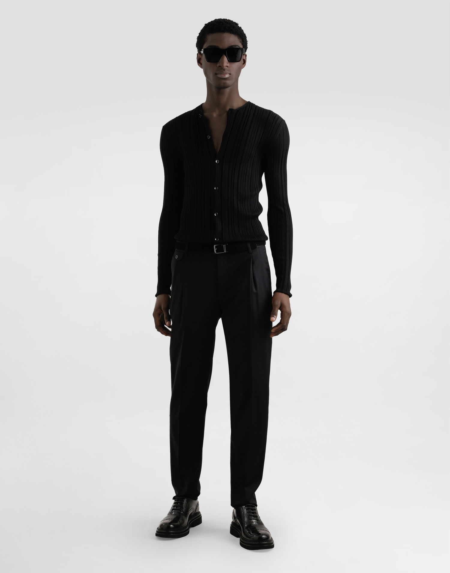 Sveter Dolce & Gabbana Dolce & Gabbana Long-Sleeved Silk Cardigan Čierna | GXVC7TJBSN6N0000, 1