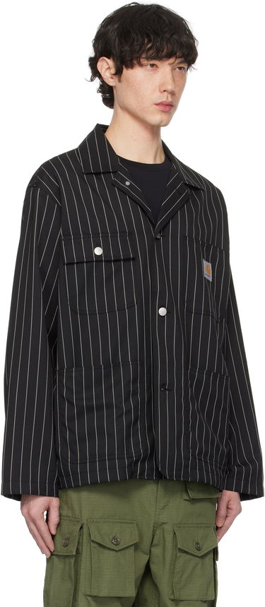 Bunda Carhartt WIP Work In Progress Seaton Pinstriped Blazer Čierna | I034437, 1