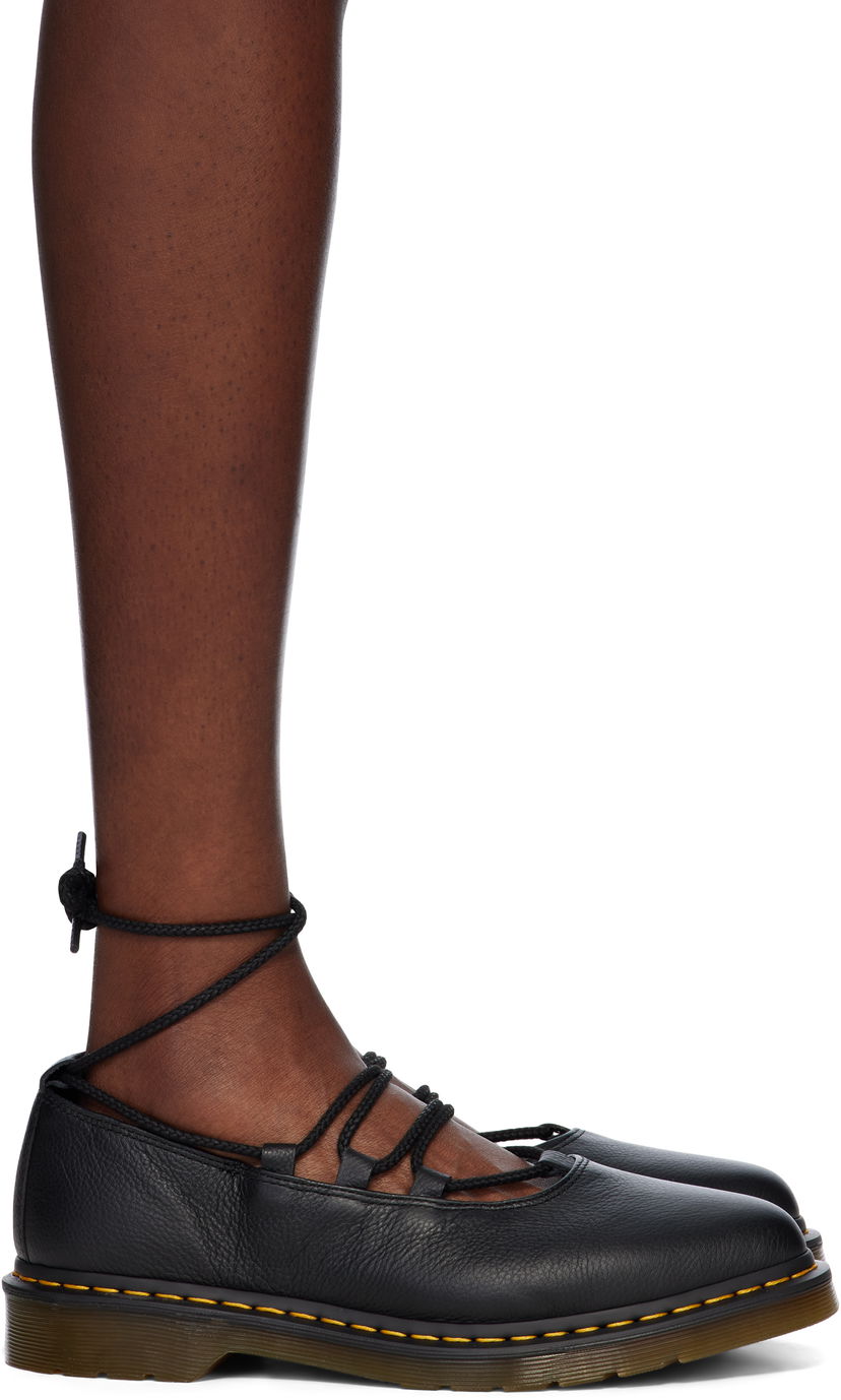 Starostlivosť o obuv Dr. Martens Dr. Martens Elphie II Virginia Leather Ballet Loafers Čierna | 40683001