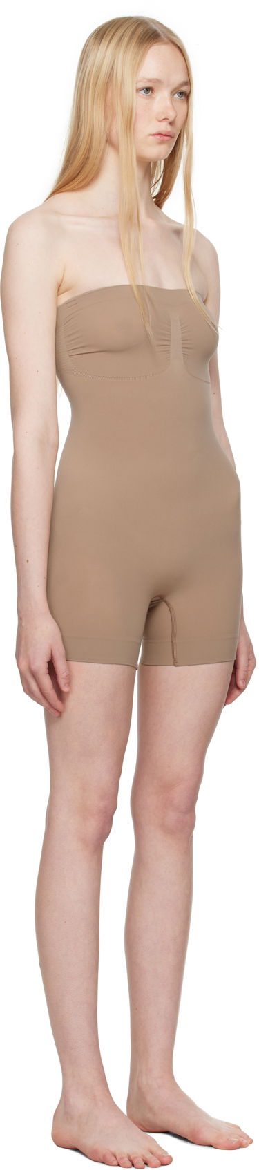 Body SKIMS SKIMS Seamless Sculpt Strapless Shortie Bodysuit Béžová | BD-MDT-2914, 1