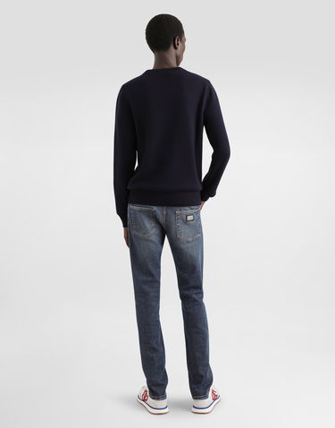 Džínsy Dolce & Gabbana Cotton Denim Jeans Modrá | GY07LDG8GW9S9001, 2