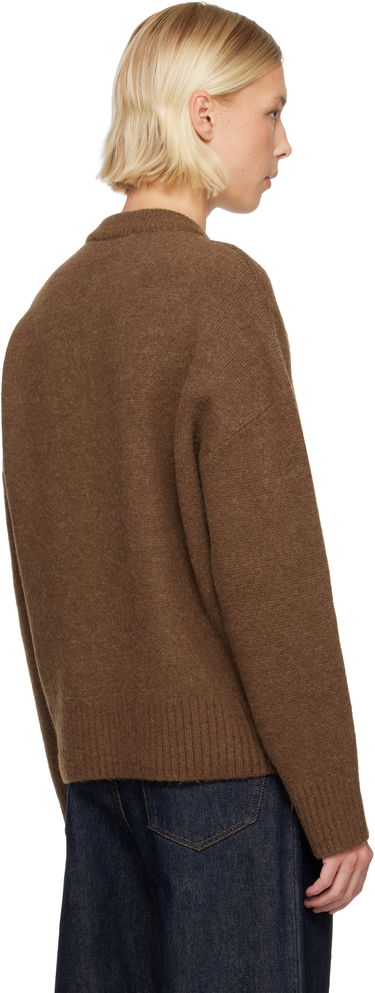 Sveter AMI Alpaca Ami de Coeur Cardigan Hnedá | H25UKC366.KN0135, 2