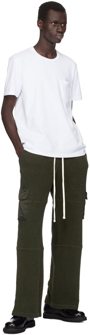 Tričko LES TIEN Les Tien Heavyweight Classic Pocket Tee Biela | HV-2002, 3