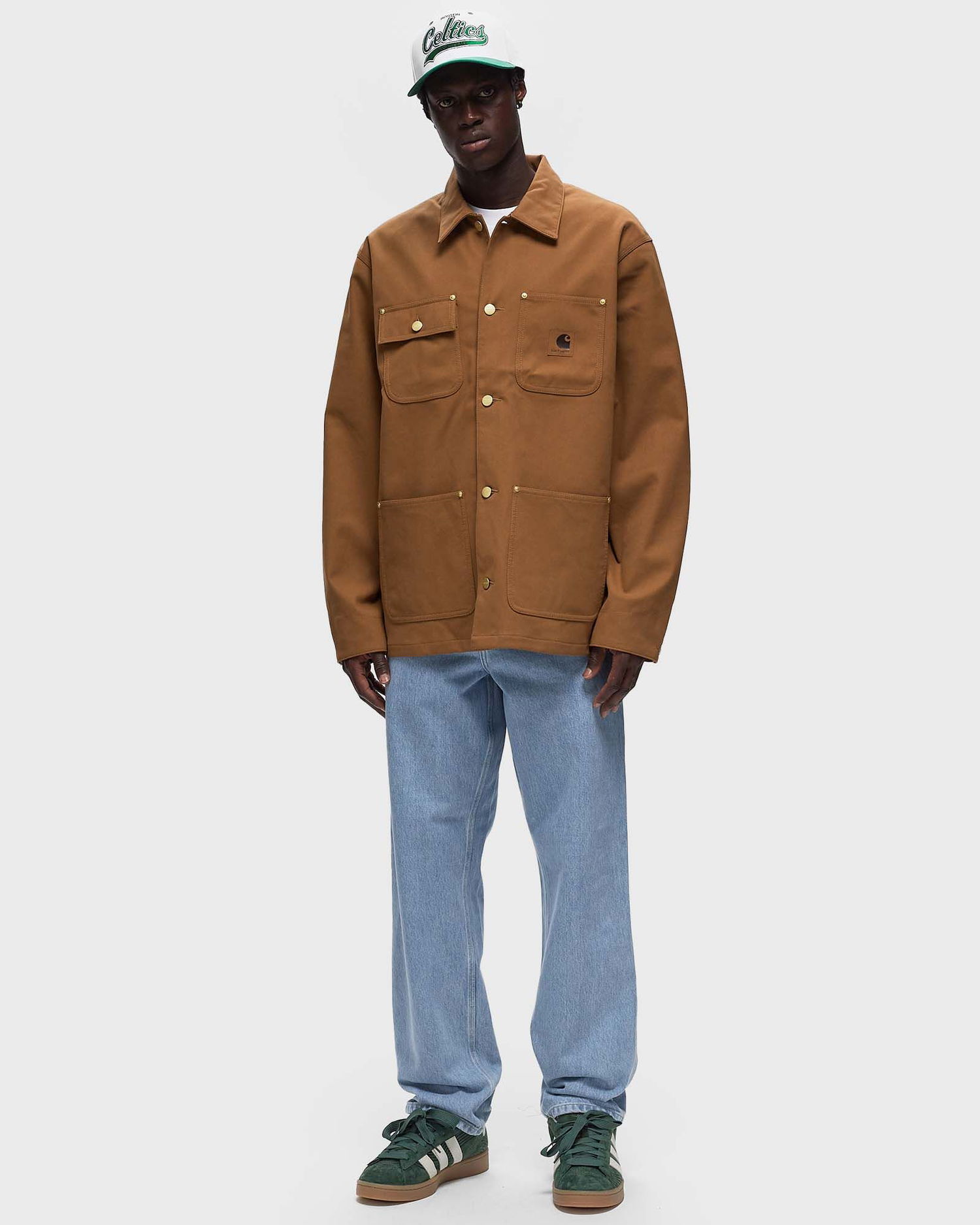 Kabáty Carhartt WIP Faux Suede Michigan Coat - Hamilton Brown Hnedá | I033717-HZXX, 1
