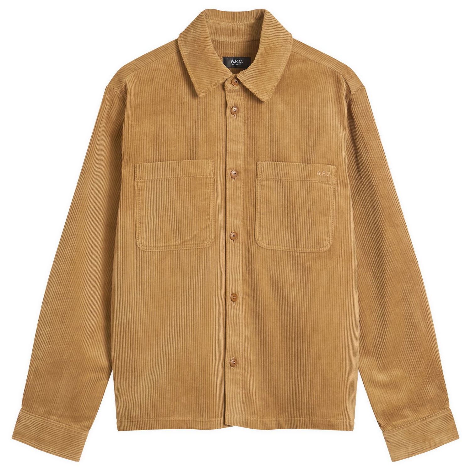 Košeľa A.P.C. A.P.C. Leon Corduroy Overshirt Hnedá | COHBB-H32019-CAA, 1
