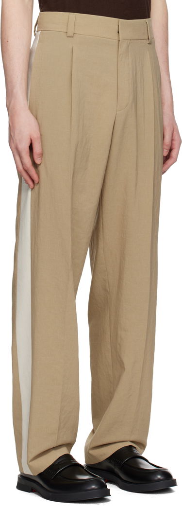 Nohavice BOSS Hugo Flips252F1 Pleated Trousers Béžová | 50538139, 1